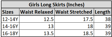 Teens Girls Poly Net Long Skirt Pleated - Multi