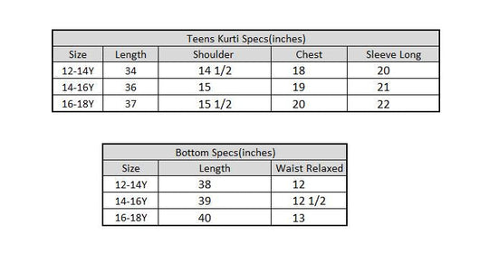 Teen Girls Raw Silk 3 PCS Suit-RUBY