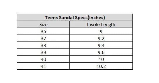 Teens Girls Sandal 11-142-SILVER