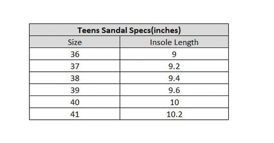 Teens Girls Sandal 11-142-SILVER