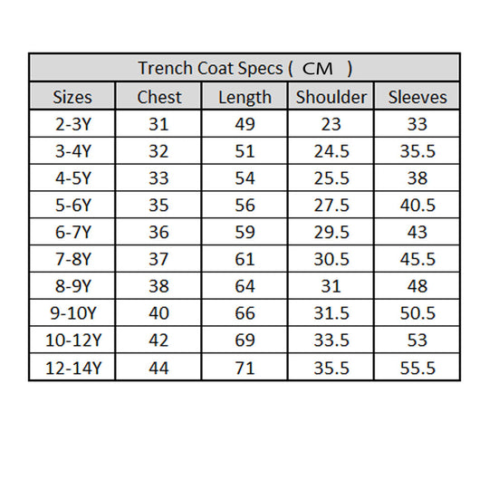 Boys Wool Trench Coat Horn - NAVY