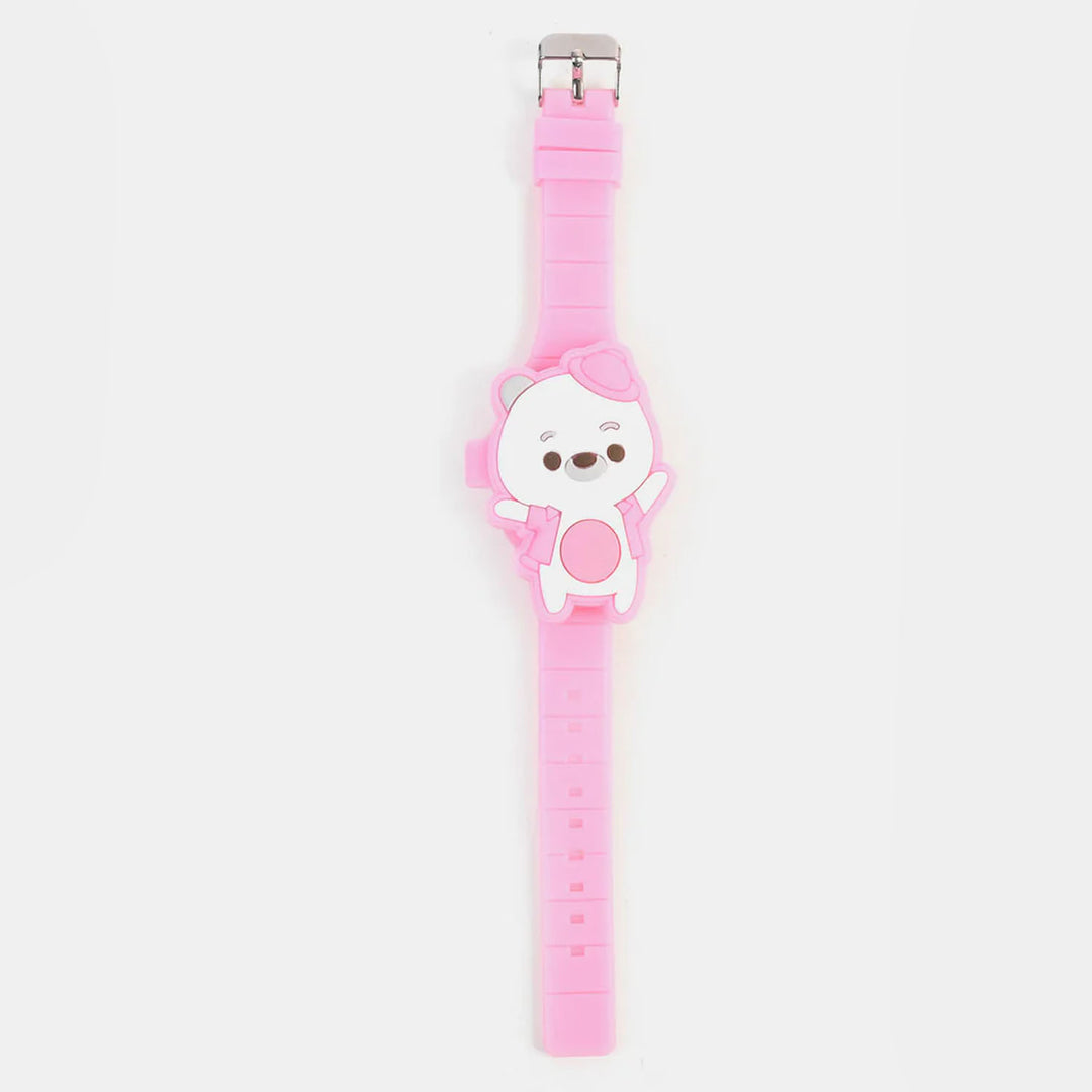 Digital Character Wrist Watch For Kids