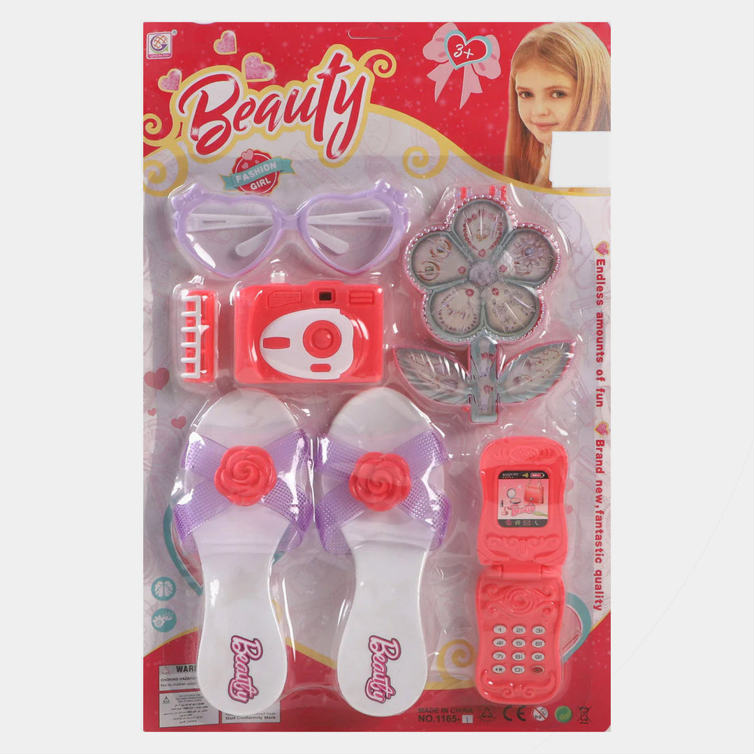 Beauty Card Toy Play Set For Girls