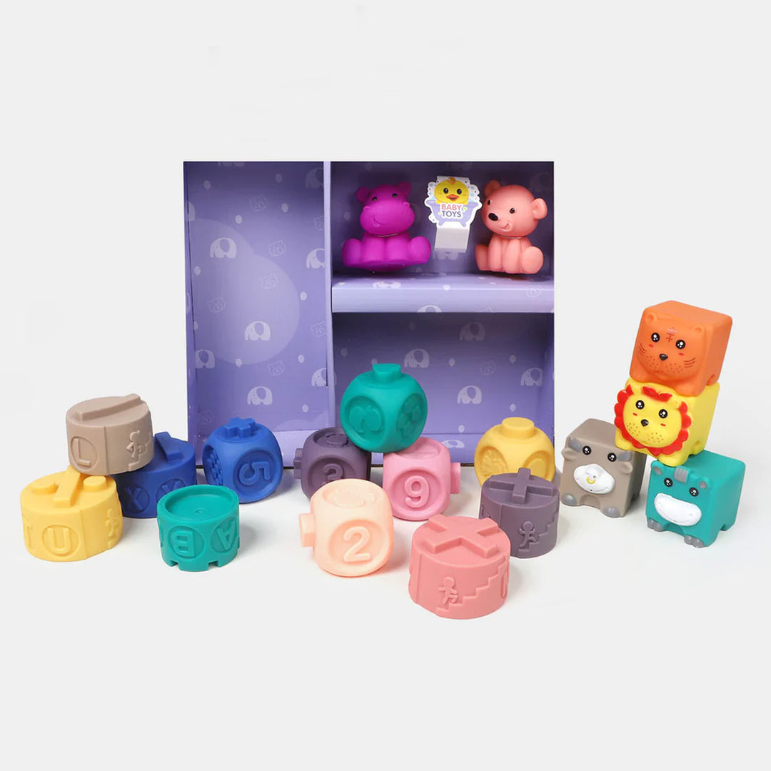 Soft Animal & Shapes Blocks For Kids