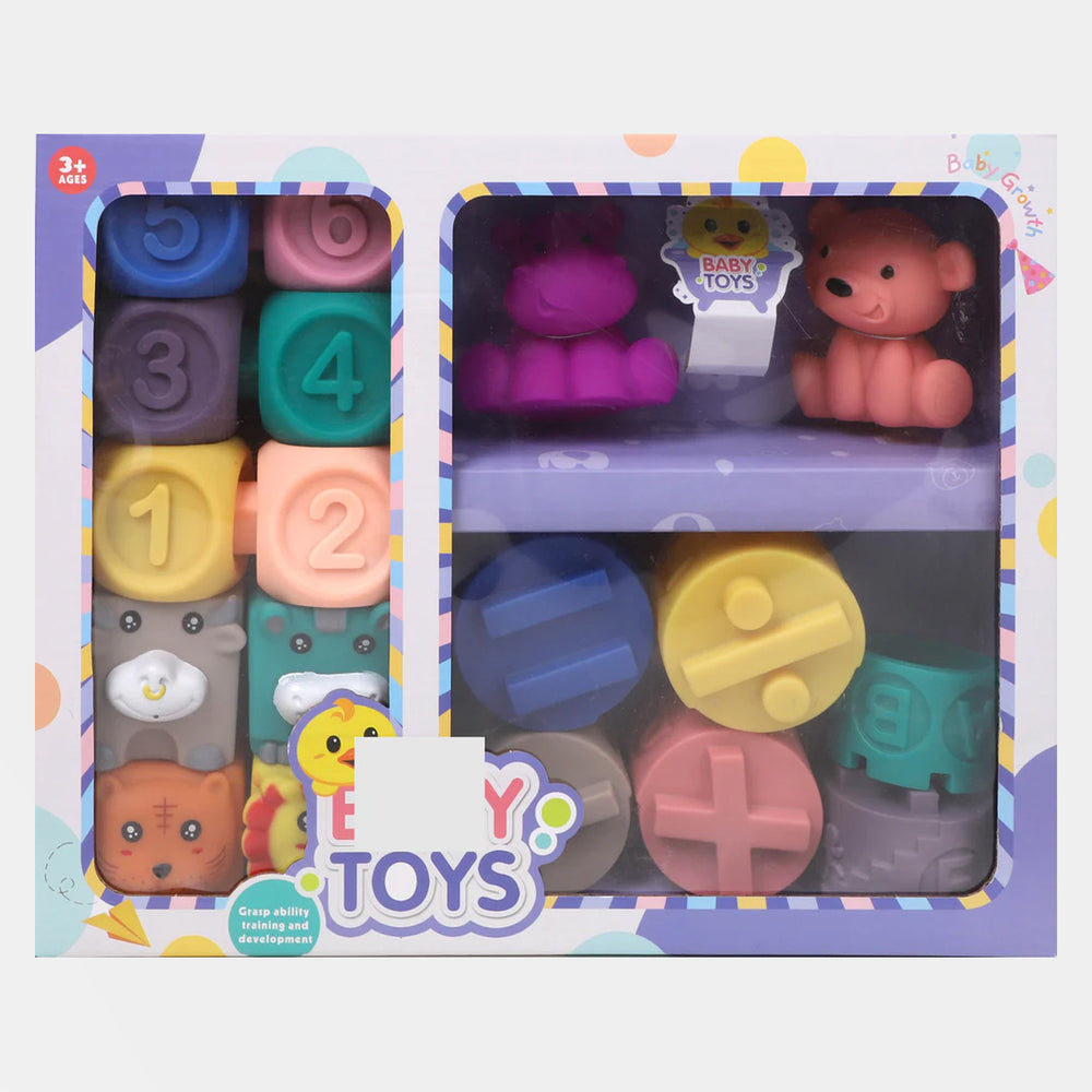 Soft Animal & Shapes Blocks For Kids