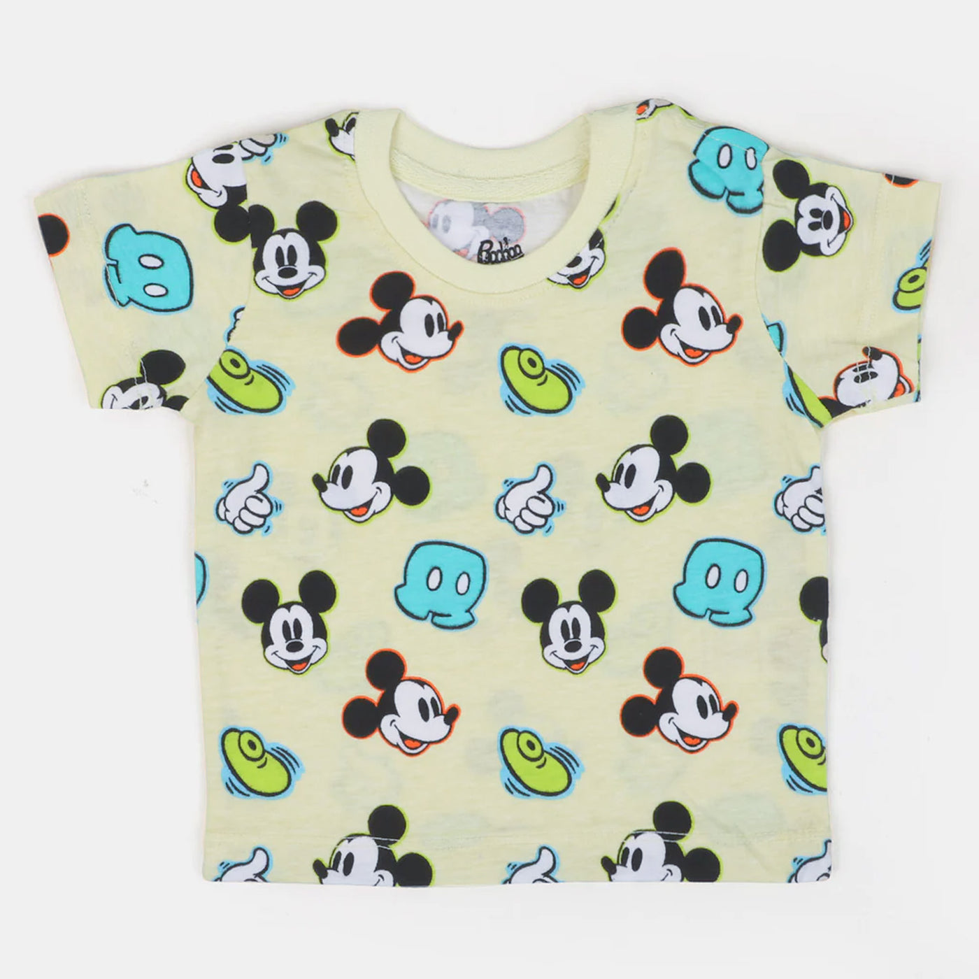 Infant Boys Cotton T-Shirt Character - Light Beige