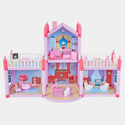 Princess Doll Villa With Furniture Play Set