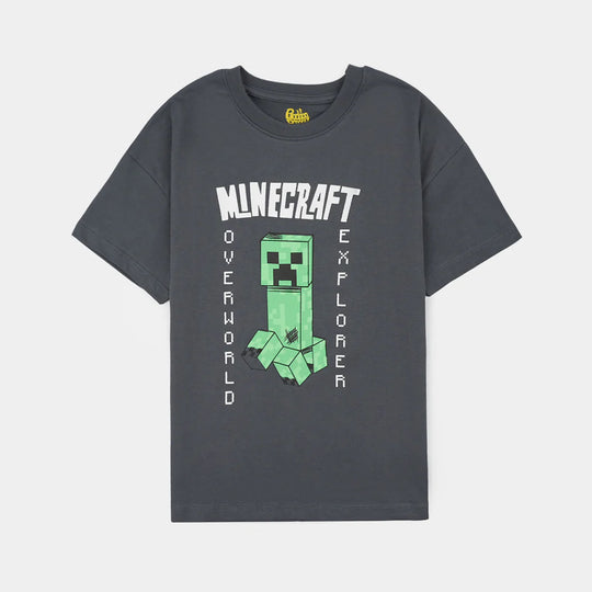 Boys Cotton Jersey T-Shirt H/S-GREY
