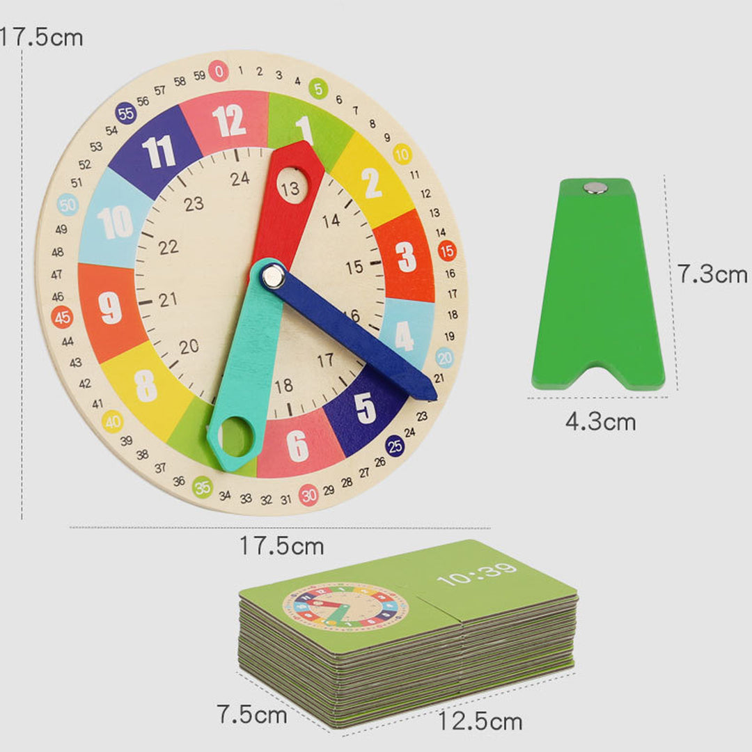 Education Toys Digital Clock Time Learning Matching Kit Board Game