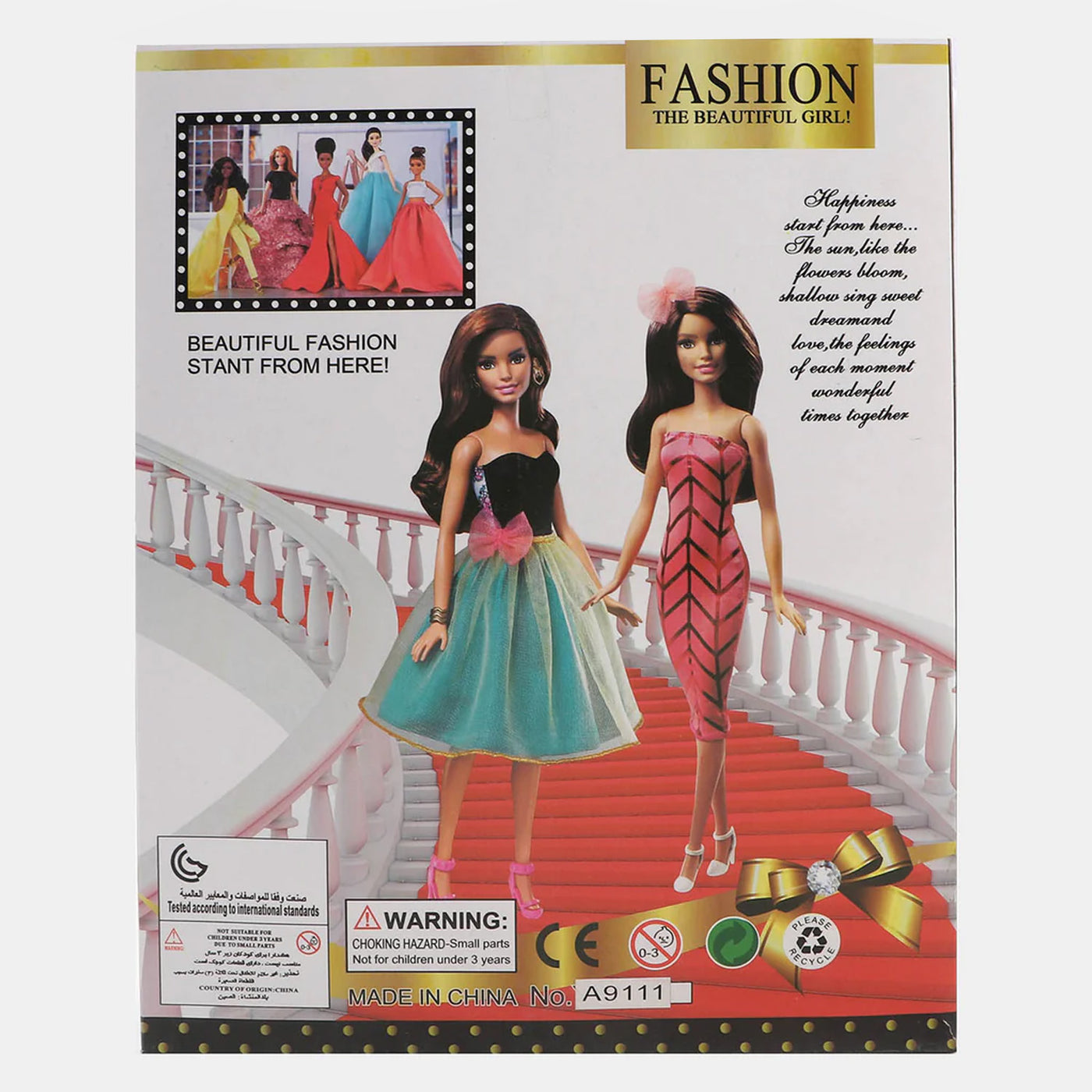 Fashion The Beautiful Doll Set Toy