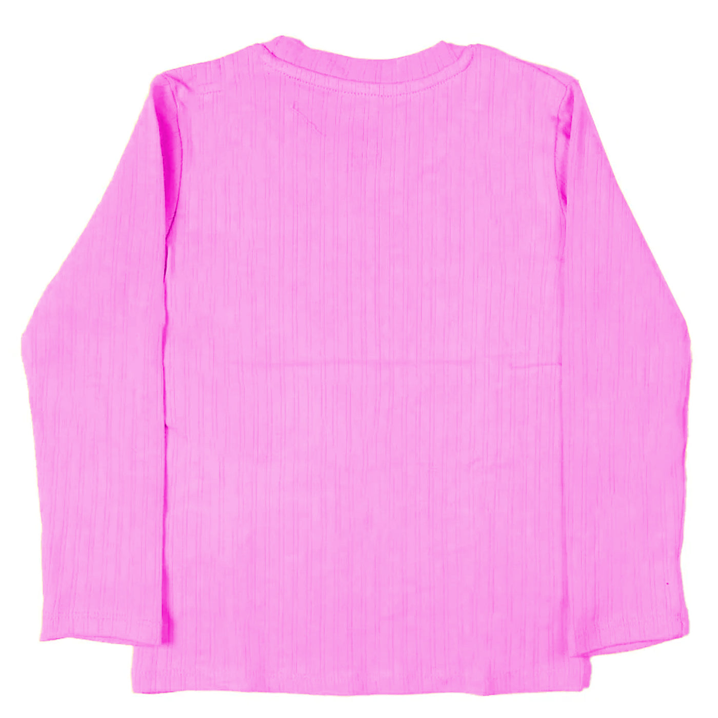 Kids Full Sleeves T-Shirt Rib - Pink