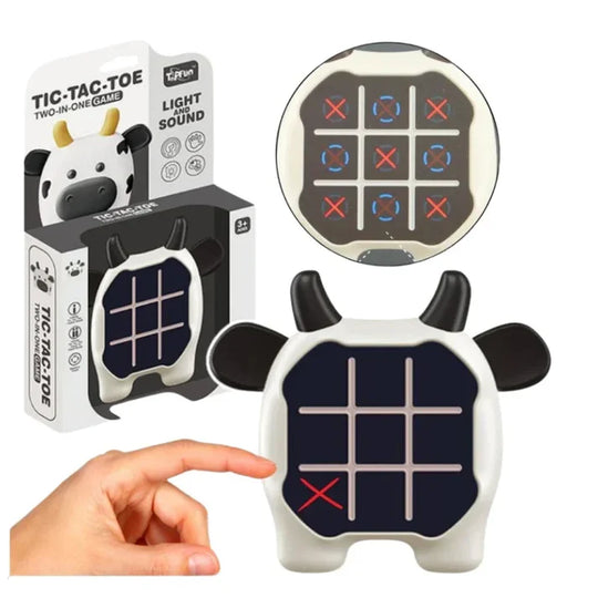 Tic-Tac-Toe 2 in 1 – Snap and Play Light-Up Game