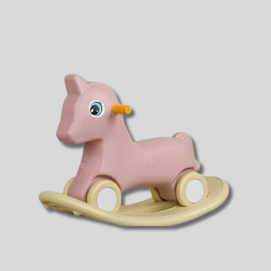 3-in-1 Kids Rocking Horse with Ride On | 616 Pink