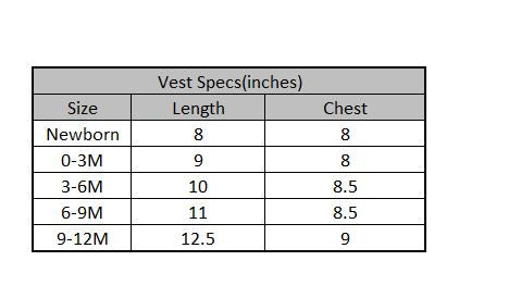 Infant Unisex Cotton Sando Vest