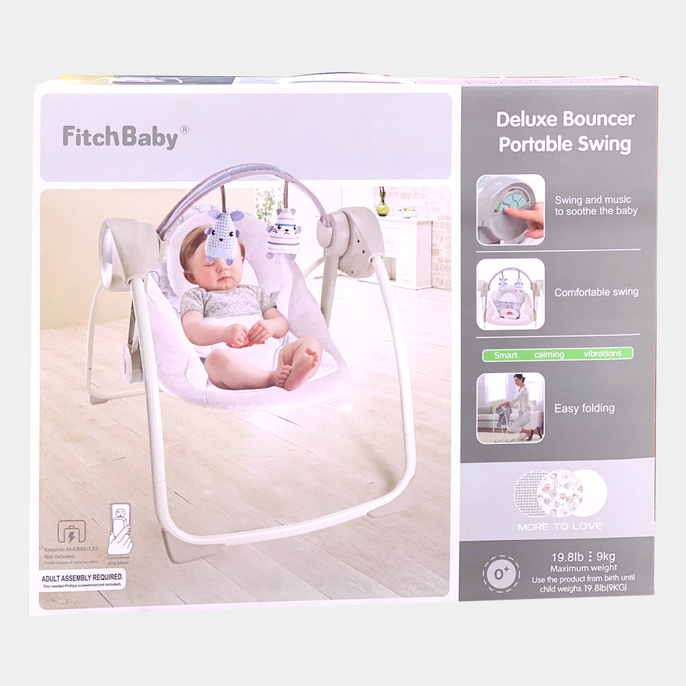 Fitchbaby Baby Swing Electric Portable - Beige