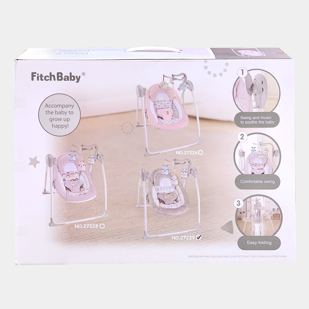 Fitchbaby Baby Swing Electric Portable - Beige