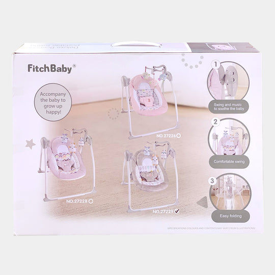 Fitchbaby Baby Swing Electric Portable - Beige