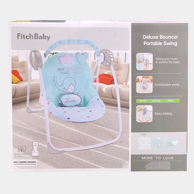 FitchBaby Baby Deluxe Electric Portable Automatic Swing-Green