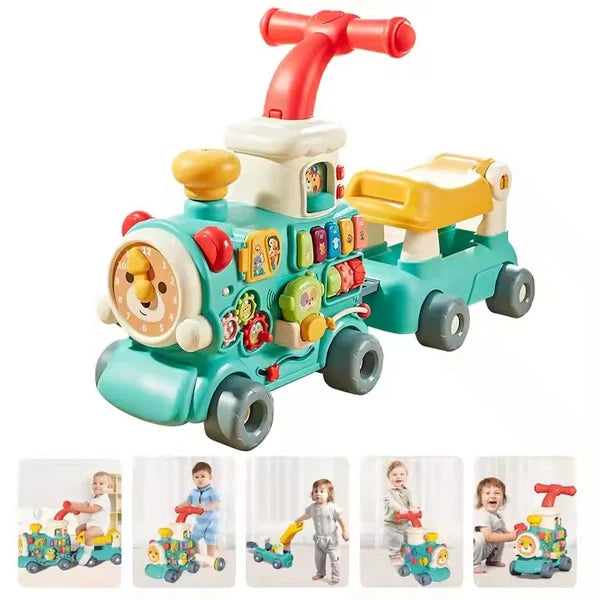 Multifunctional Ride-On Train Activity Walker | 6064 Green