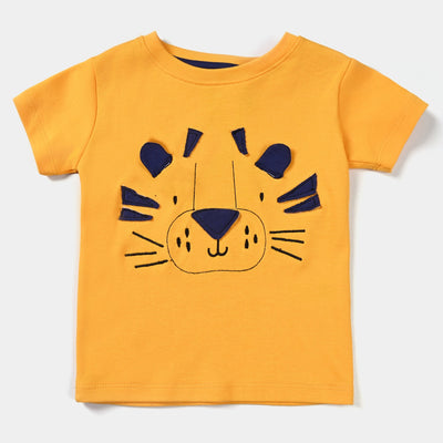 Infant Boys Cotton Interlock Knitted Suit Tiger Face