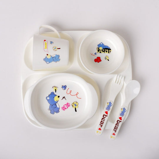 Baby Tableware Feeding Set - 909-blue