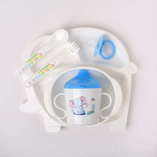 Baby Tableware Feeding Set - 911-blue