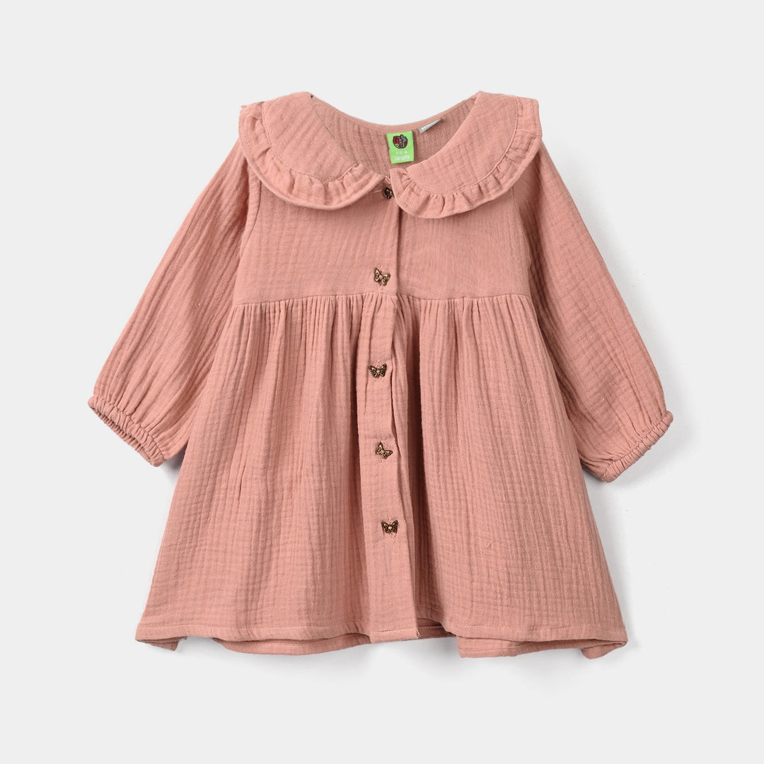 Infant Girls Gauze Casual Frock Sparkle