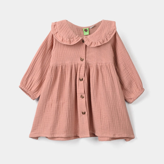 Infant Girls Gauze Casual Frock Sparkle
