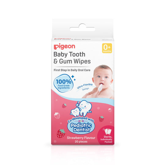 BABY TOOTH & GUM WIPES STRAWBERRY 20S