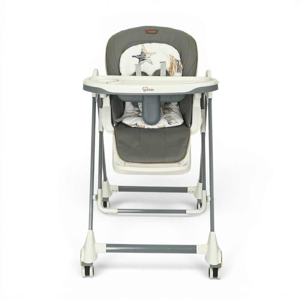 TINNIES BABY HIGH CHAIR WITH SWING - GREY