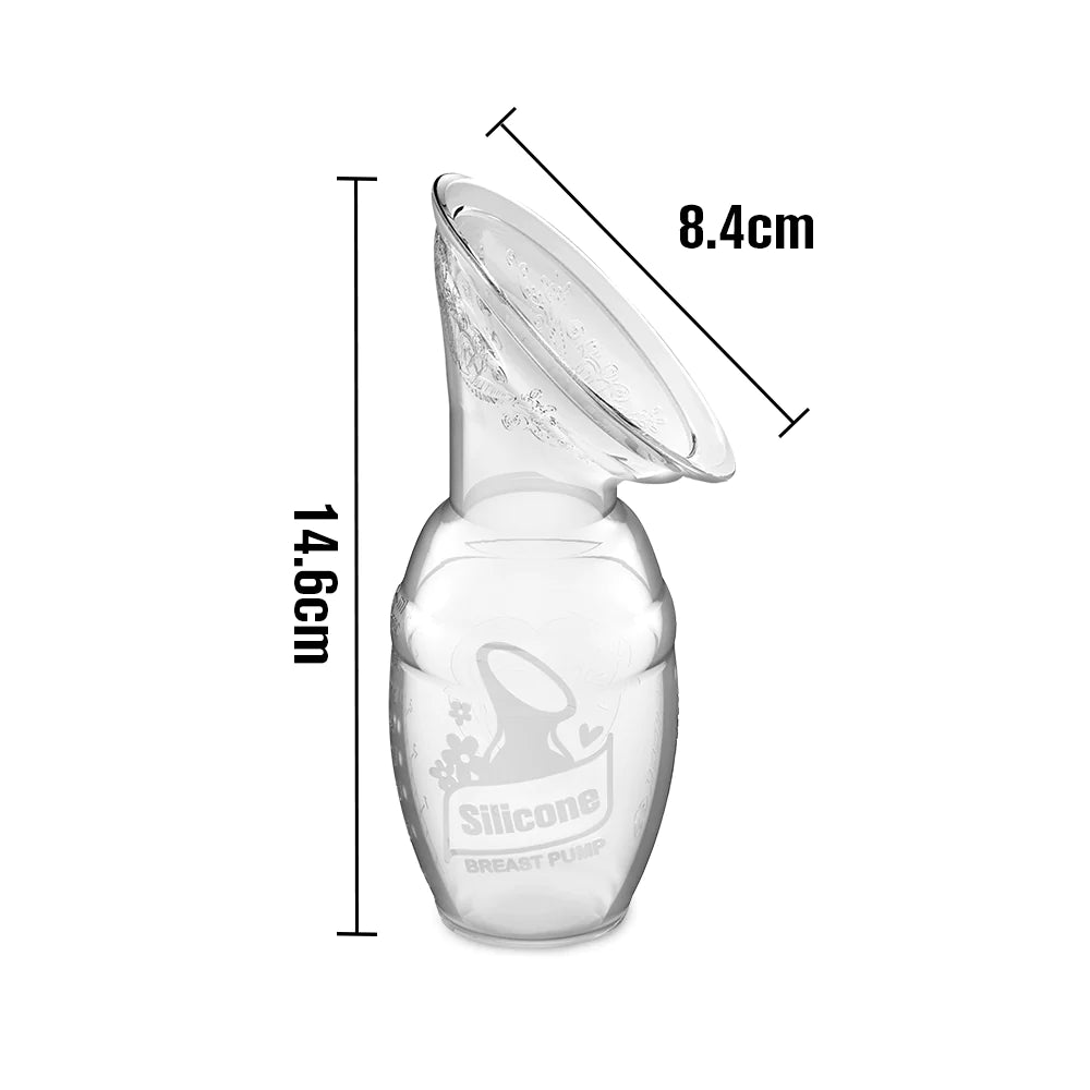 Silicone Breast Pump W/Suction Base Gen-2 (4Oz -100ml)