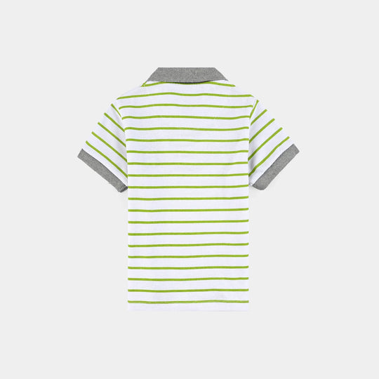 Infant Boys Cotton PK Polo Stay Cool-Striper