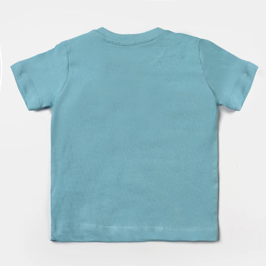 Infant Boys Cotton Jersey Round Neck T-Shirt Beach-T.Breeze