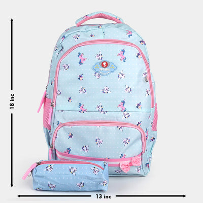 Cute Design School Bag With Pouch For Kids