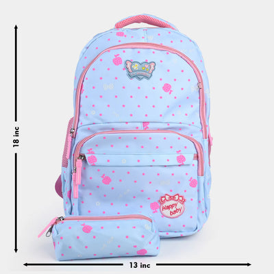 Cute Design School Bag With Pouch For Kids