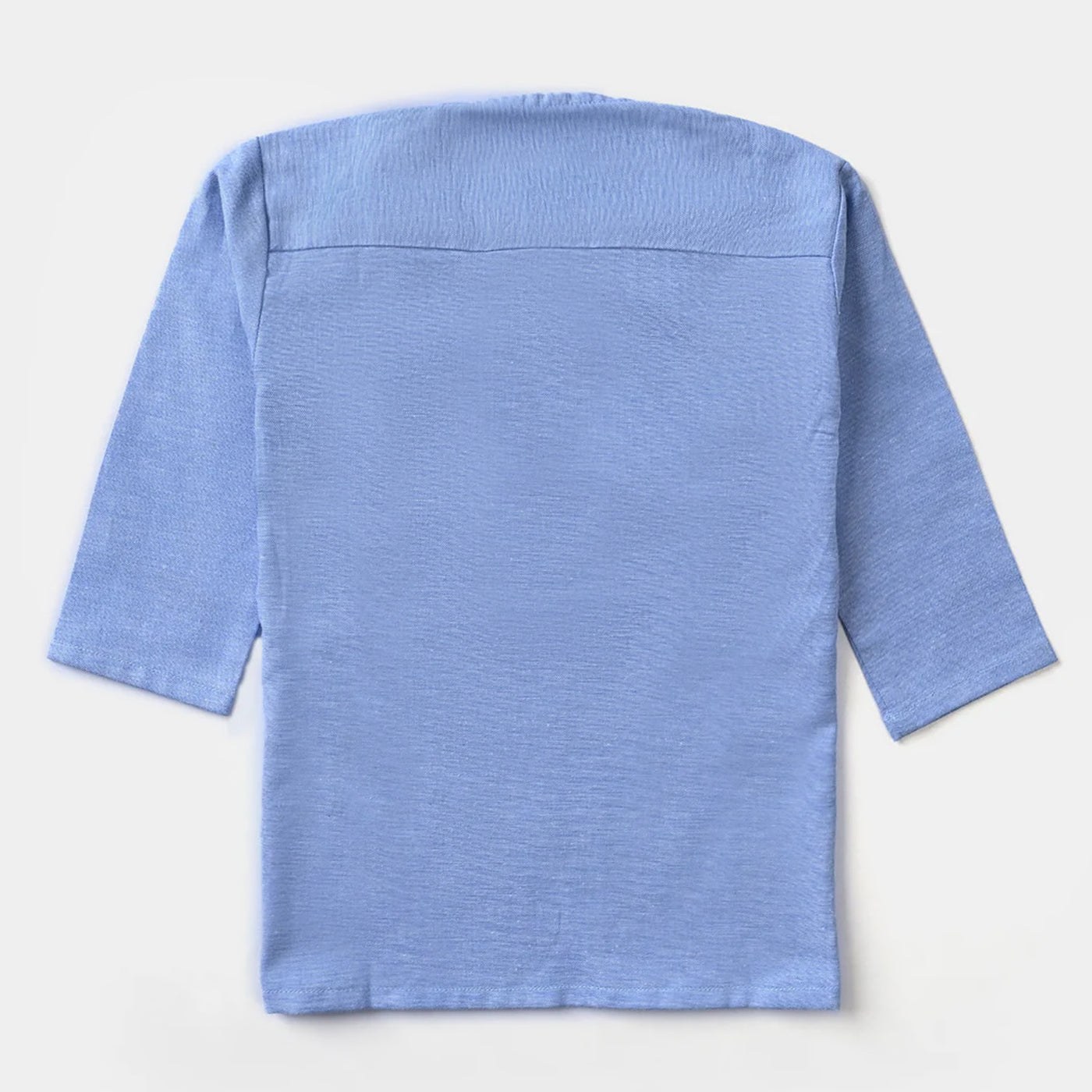 Infant Boys Oxford Basic Kurta (Cut N Sew Placket)-L/BLUE
