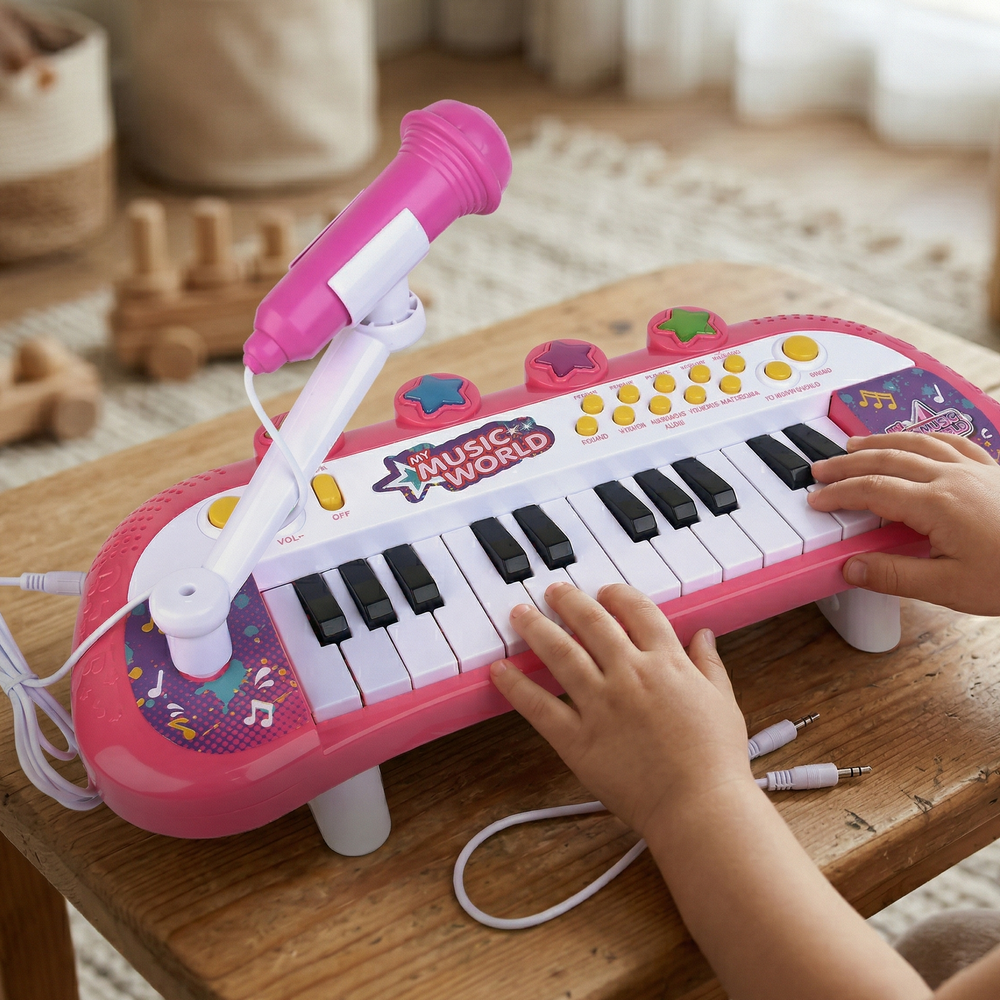 Electronic Keyboard Piano 24 Key Play Set