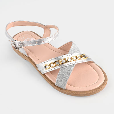 Girls Sandals 456-72-SILVER