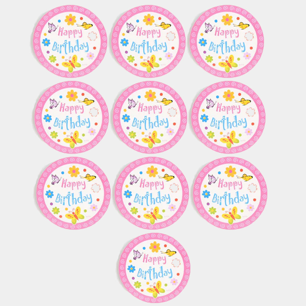 Elegant Happy Birthday Plates