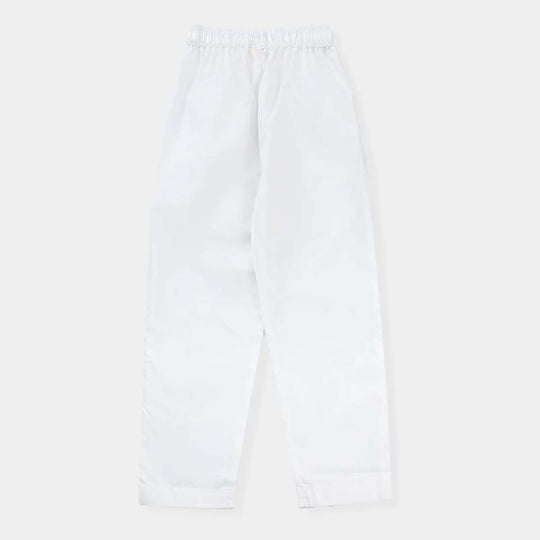 Boys Poly Viscose Eastern Pyjama-White