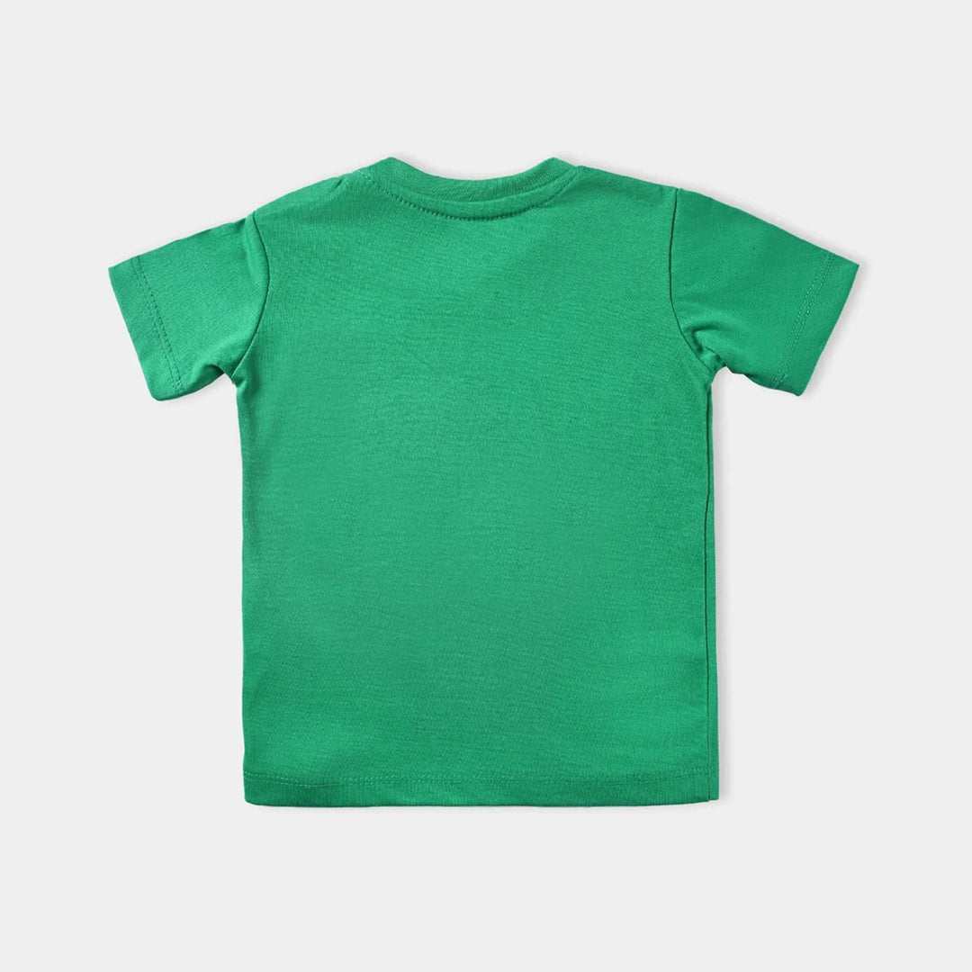 Infant Unisex T-Shirt Kids Sequins Flag-Fern Green