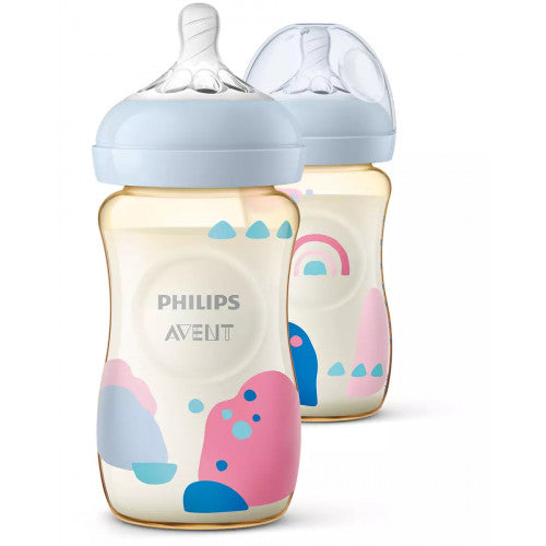Philips Avent Natural PPSU 260ML Baby Bottle PK2 (SCF582/20)