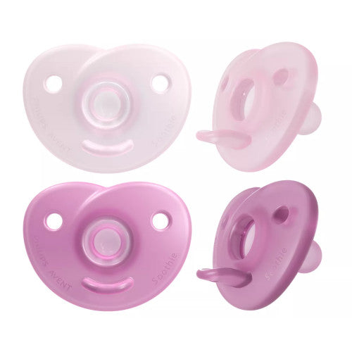 PHILIPS AVENT CURVED SOOTHIE GIRL 0-6M PINK SCF099/22