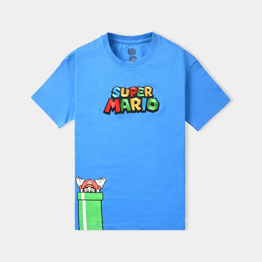 Boys Cotton Jersey T-Shirt H/S Character-B.Blue