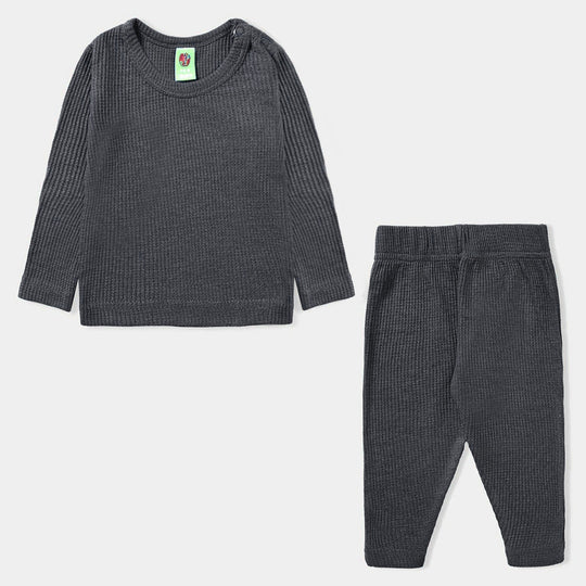 Infant Unisex Thermal Inner Wear-CHARCOAL