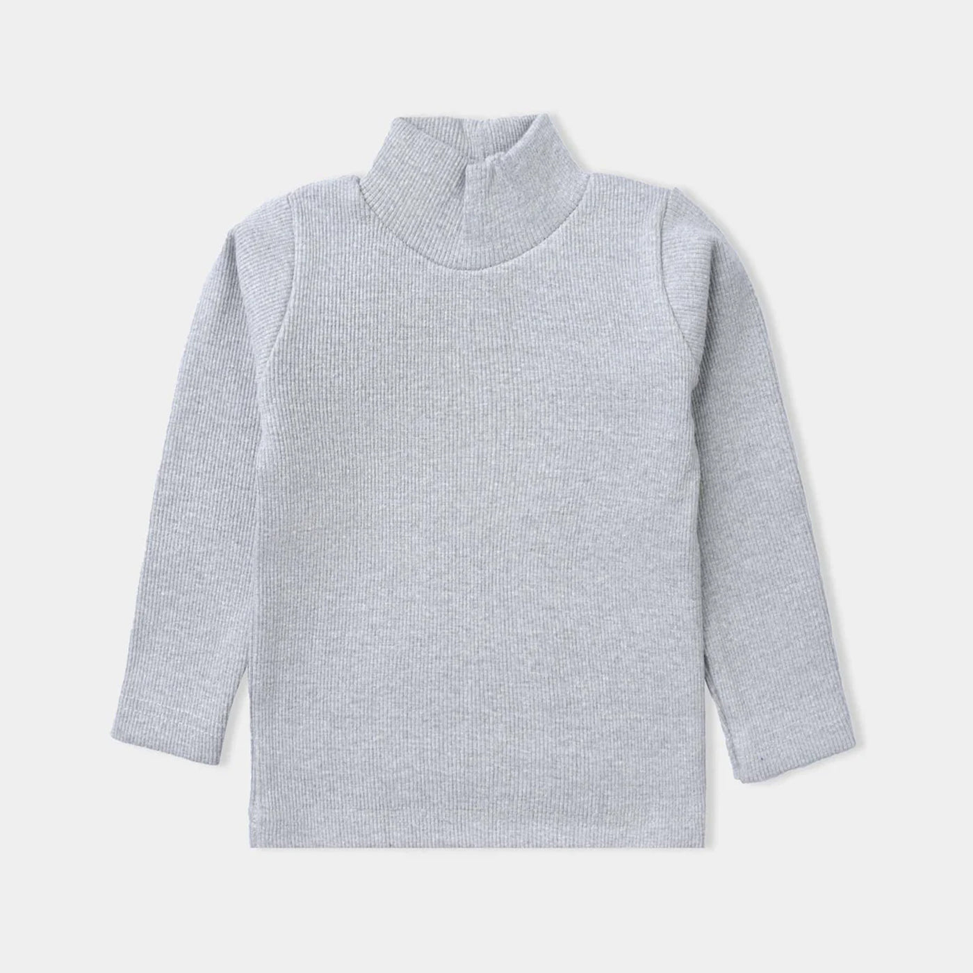 Infant Unisex Thermal Inner Turtle Neck-H.grey