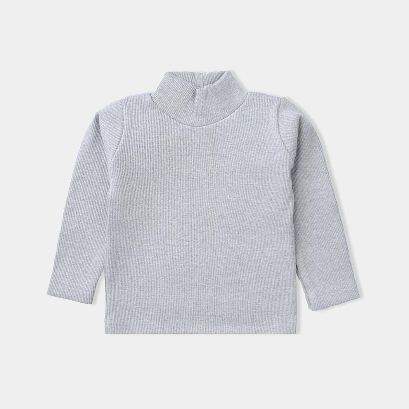 Infant Unisex Thermal Inner Turtle Neck-H.grey