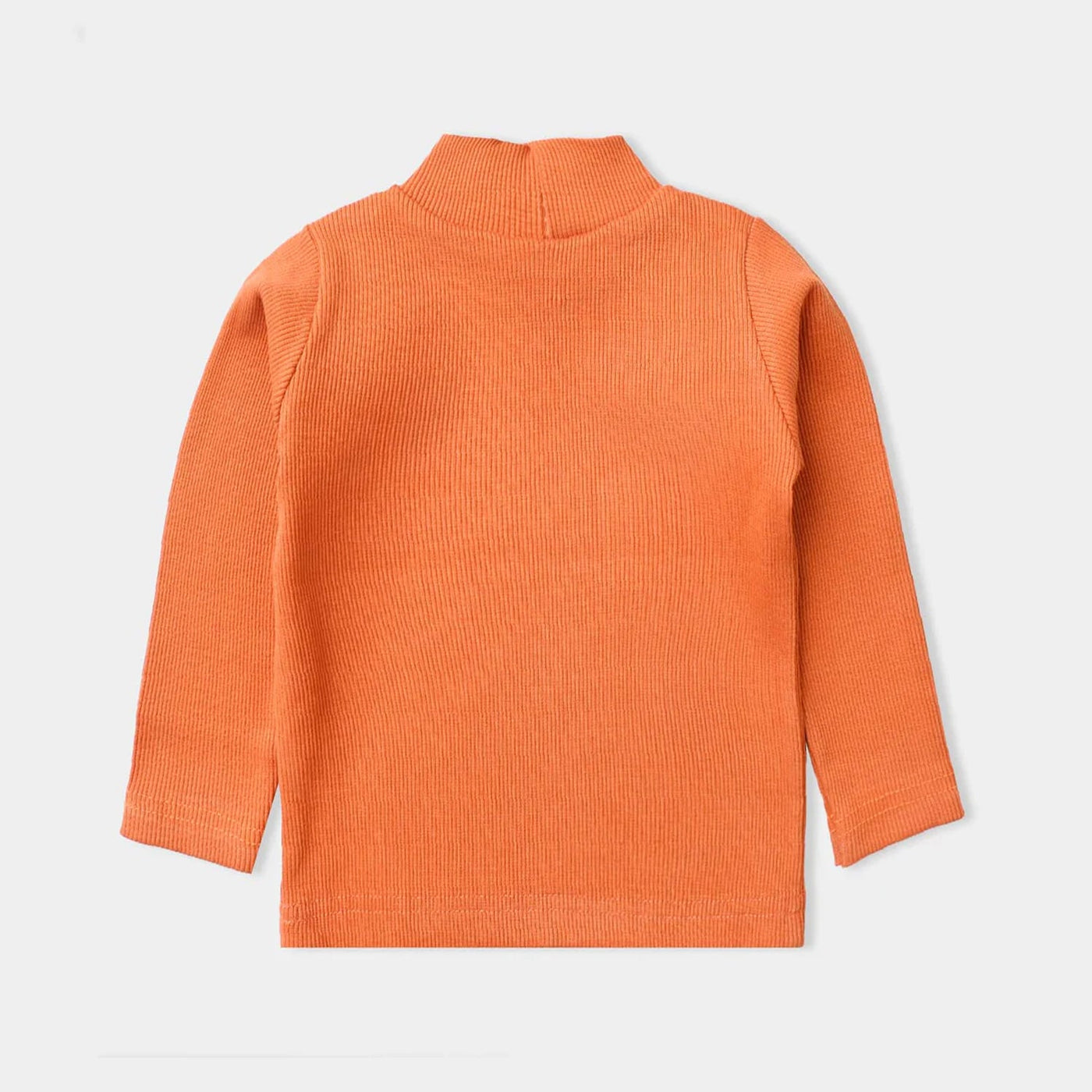 Kids Unisex Thermal Turtle Neck -Orange