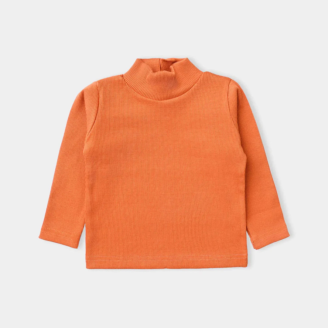 Infant Unisex Thermal Turtle Neck-Orange