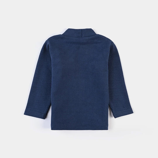 Infant Unisex Thermal Inner Turtle Neck -NAVY